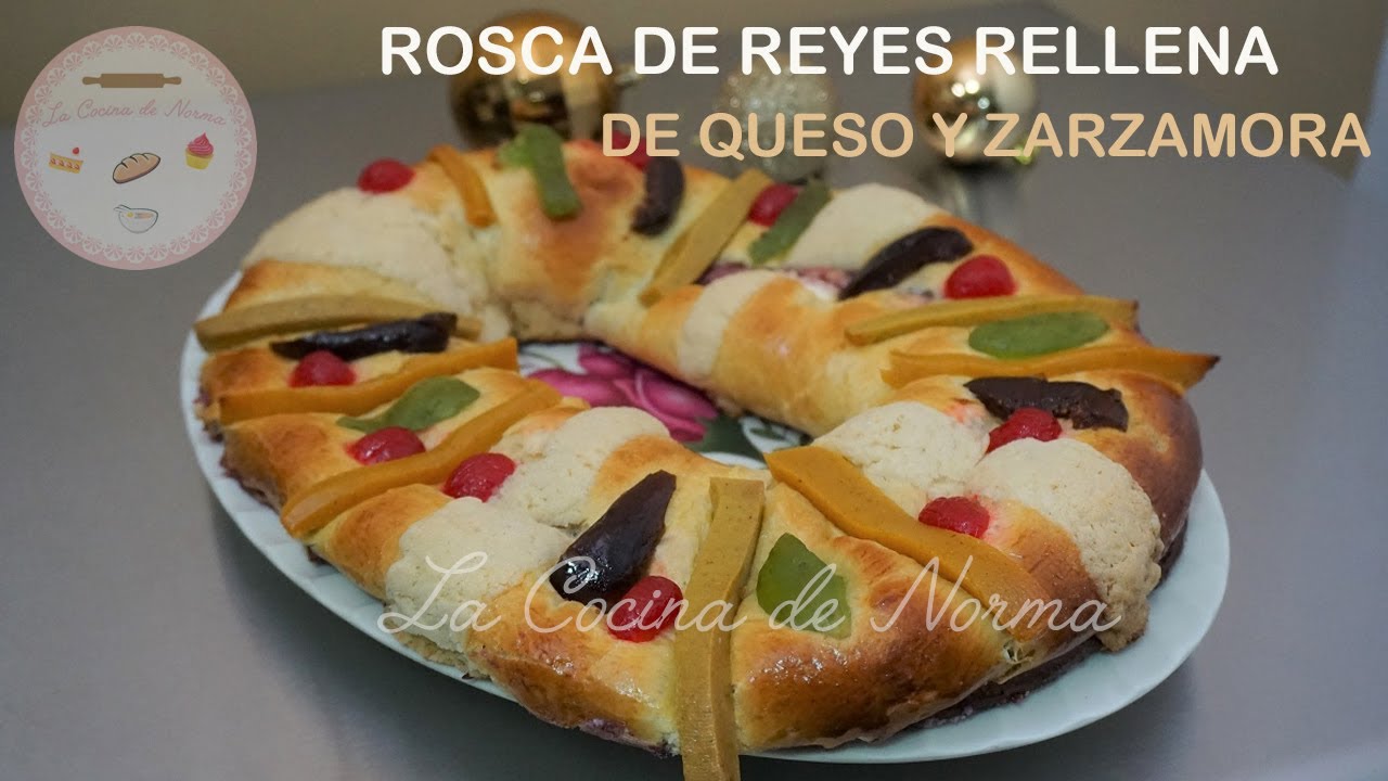 Rosca de Reyes Rellena de Queso y Zarzamora - YouTube