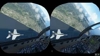 【MSFS-3D】やっぱジェット戦闘機は速いです【Microsoft Flight Simulator 2020】VRプレイ立体視(3D)動画 screenshot 1