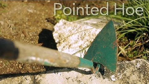 How to Use a Pointed Hoe : Garden Tool Guides