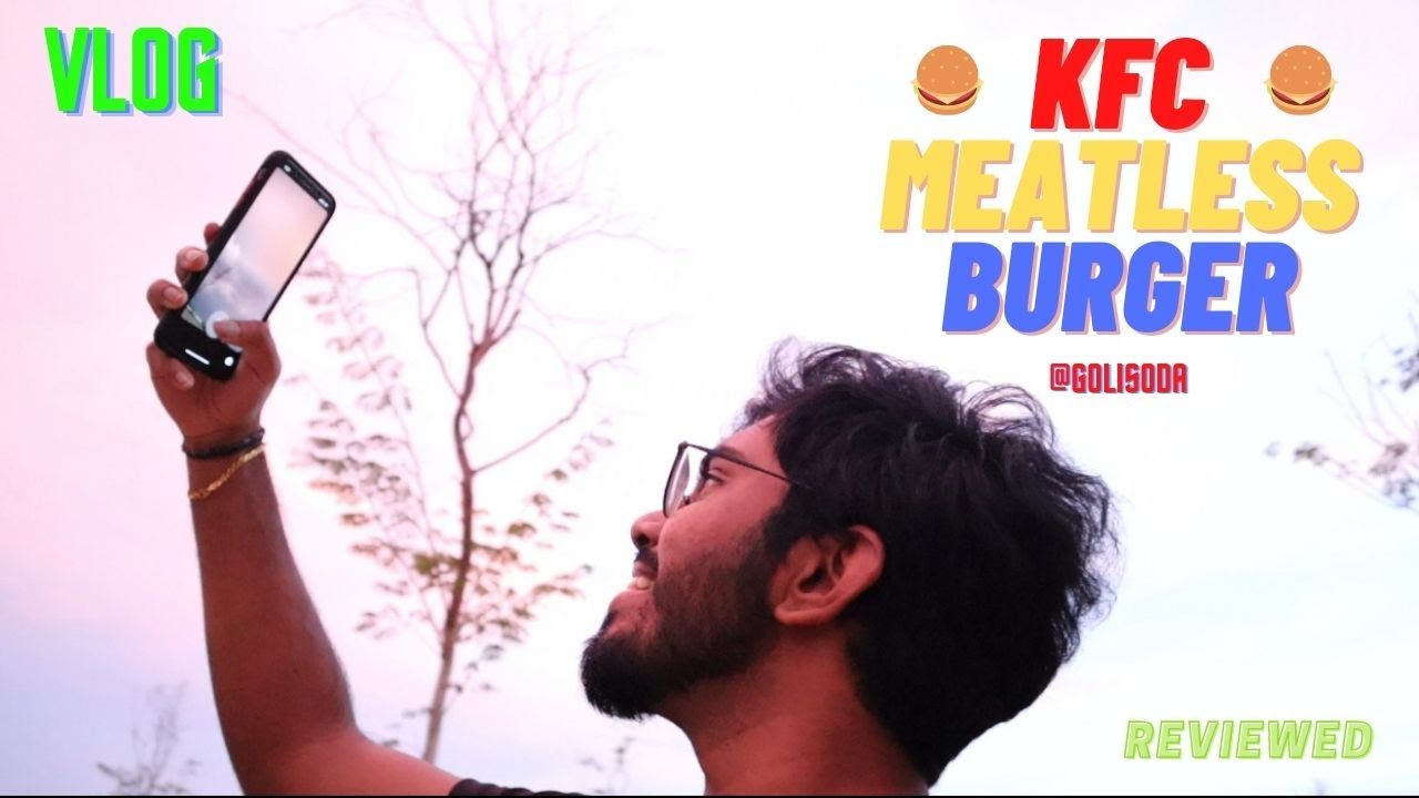 KFC meatless chicken burger Review Vlog 2 YouTube