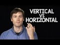 Speaking English:  vertical vs. horizontal speaking