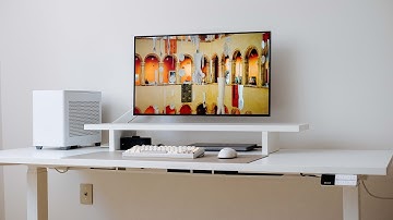 2025 Desk Setup, Minimal Aesthetic | Desky Dual Standing Desk Review