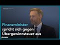 "Übergewinnsteuer": Statement von Christian Lindner (FDP, Bundesfinanzminister)