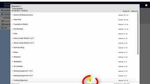 Submitting Results in the RESNET Simulation
