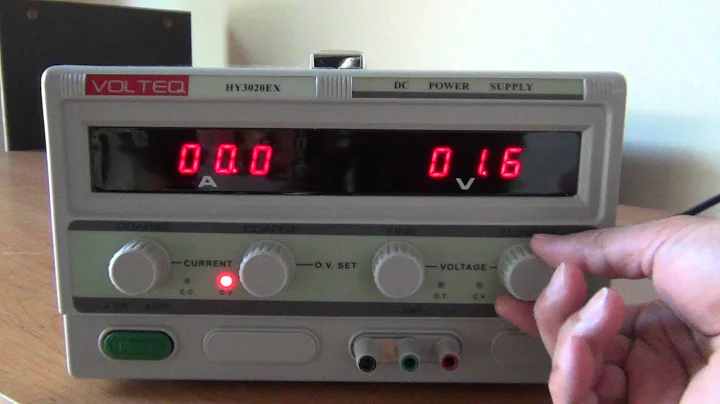 Resetting a Volteq power supply in OV protected state