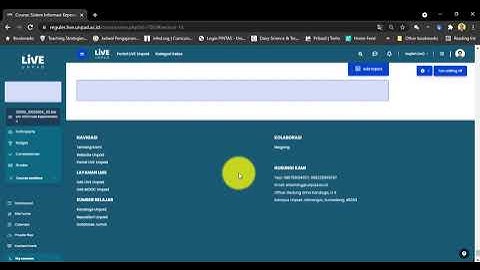 Edit Topik | Tutorial LMS LiVE Unpad | LMS Moodle