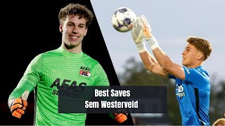 Sem Westerveld || Best Saves  • AZ Alkmaar