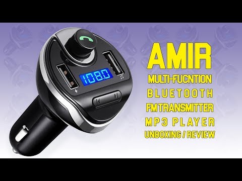 AMIR Multi-Function Wireless Bluetooth Car MP3 Player   Unboxing and Review