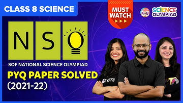 Class 8 NSO Sample Paper | SOF National Science Olympiad Previous Year Question Paper Solved 2021-22