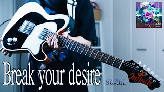 Break your desire / Roselia　ギターで真剣に弾いてみた！フルで！【Guitar cover】