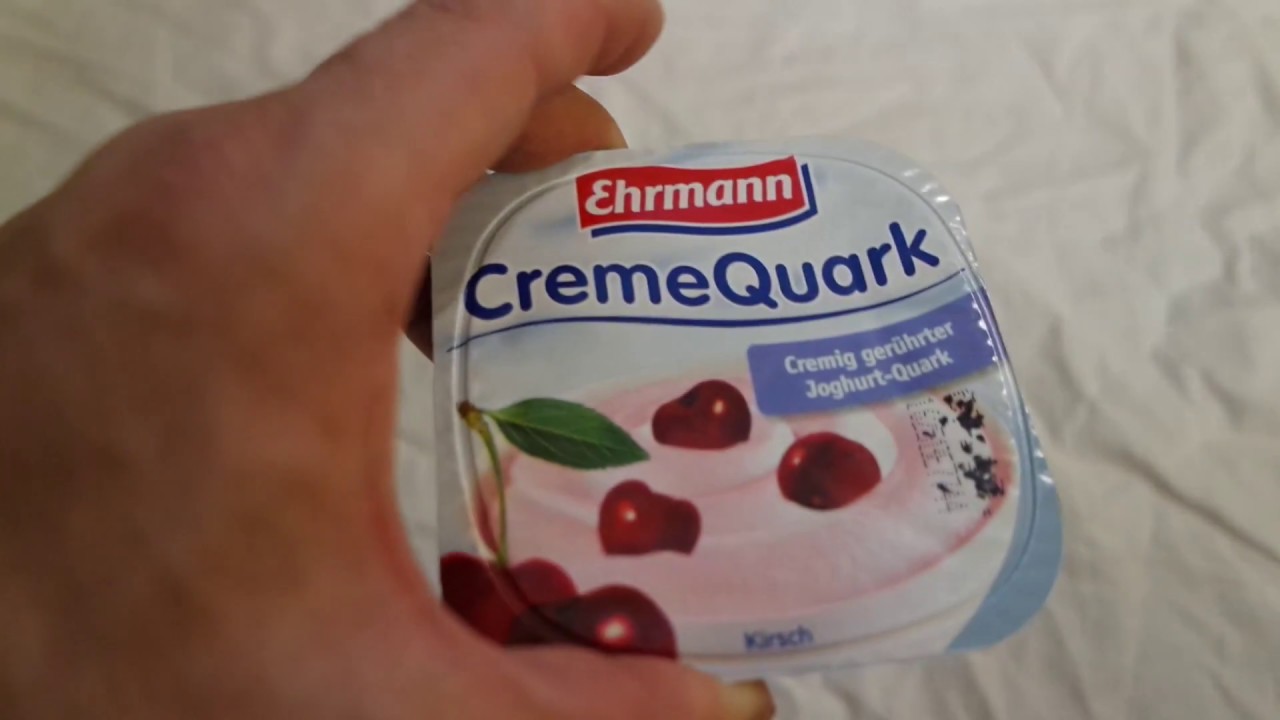 Ehrmann Creme Quark Kirsch Oder Pfirsisch Maracuja Unboxing Youtube