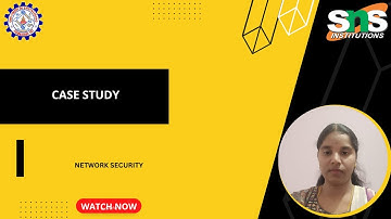 Case study|Saranya S|SNS INSTITUTIONS