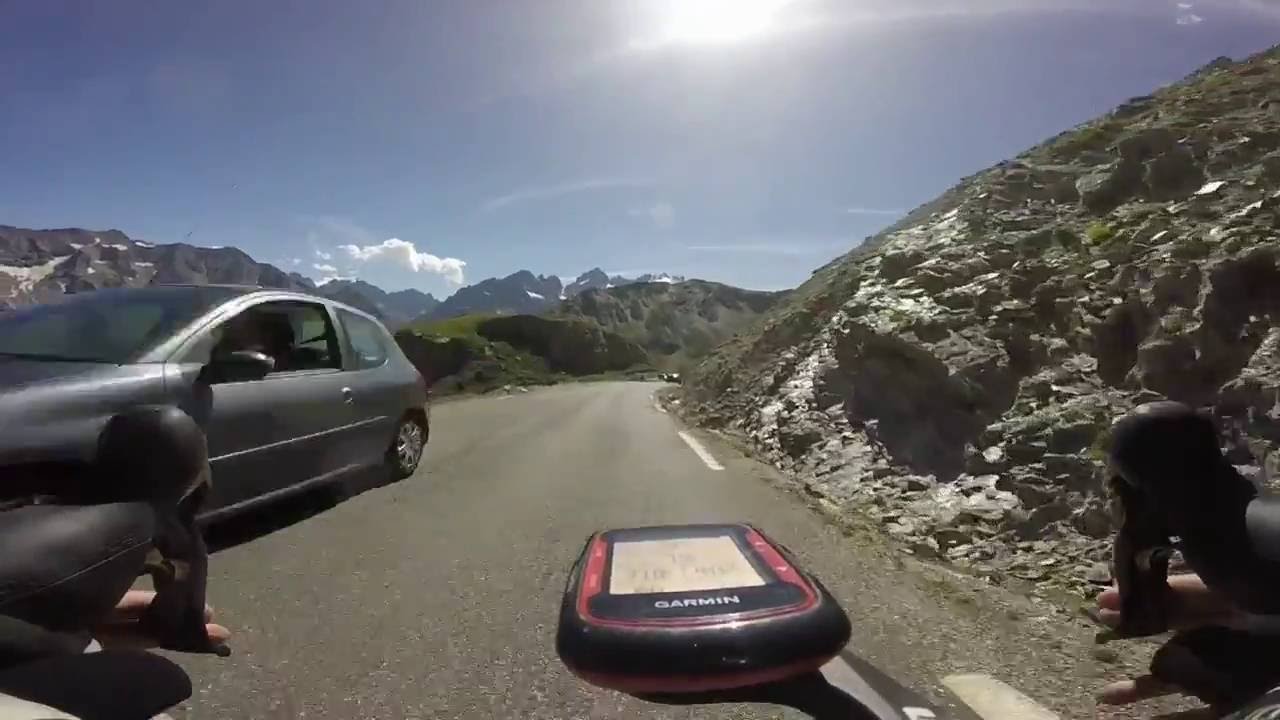 Col du Galibier to Bourg d'Oisans 2016 (1hr 28 minutes) Alps cycling - Aug 2016
