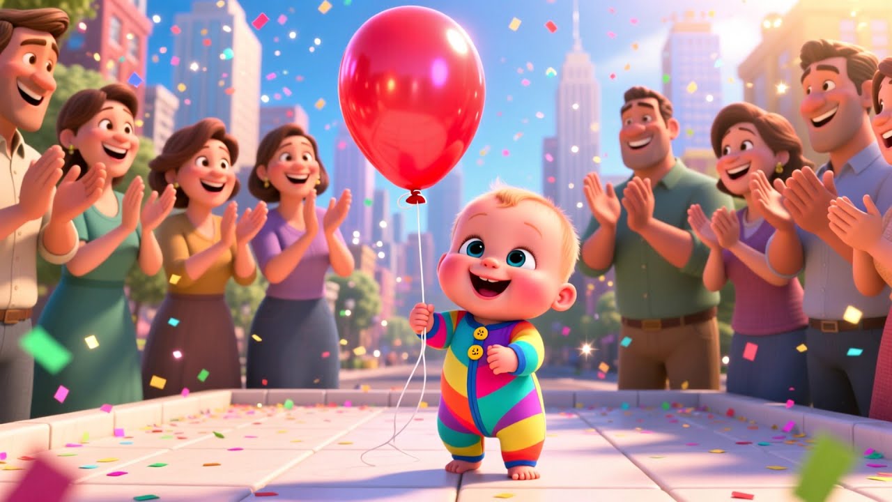 Sparkle Town Balloon Ride | Fun Adventure Song for Kids | Magical Nursery Rhyme