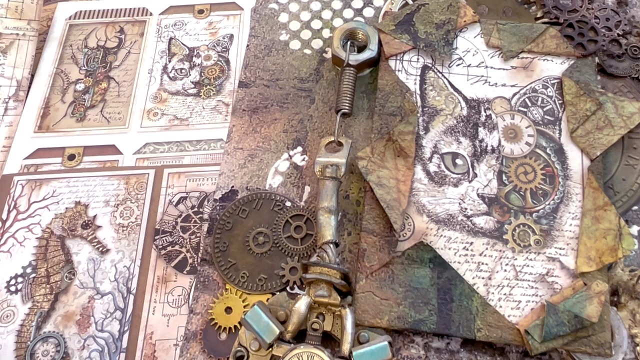 Papel scrapbook vintage ideal en proyectos de viajes y regalos para hombre, perfecto para Mix Media