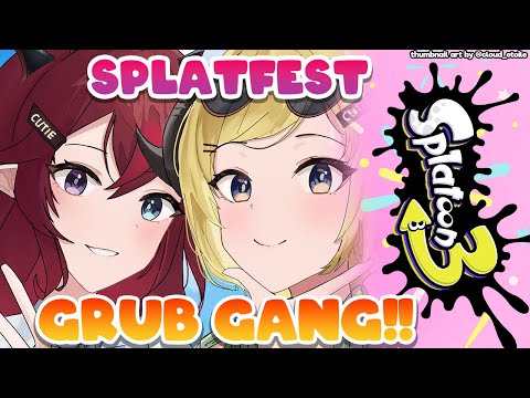 【Splatoon 3】Splatfest with Watame!! LETSGO GRUB GANG!