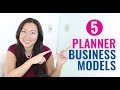 5 Different Business Models for Selling Planners // How To Sell Planners // Beyond Erin Condren