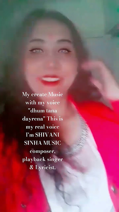 My composing music with my voice 'dhum tana dayrena' i#shivanisinhaplaybacksinger music composer,✍️.