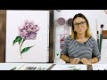 Экспресс-урок по ботанической акварели «Пион» | Как нарисовать цветок пион поэтапно