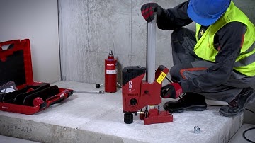 HOW TO set-up Hilti DD 120 with an anchor