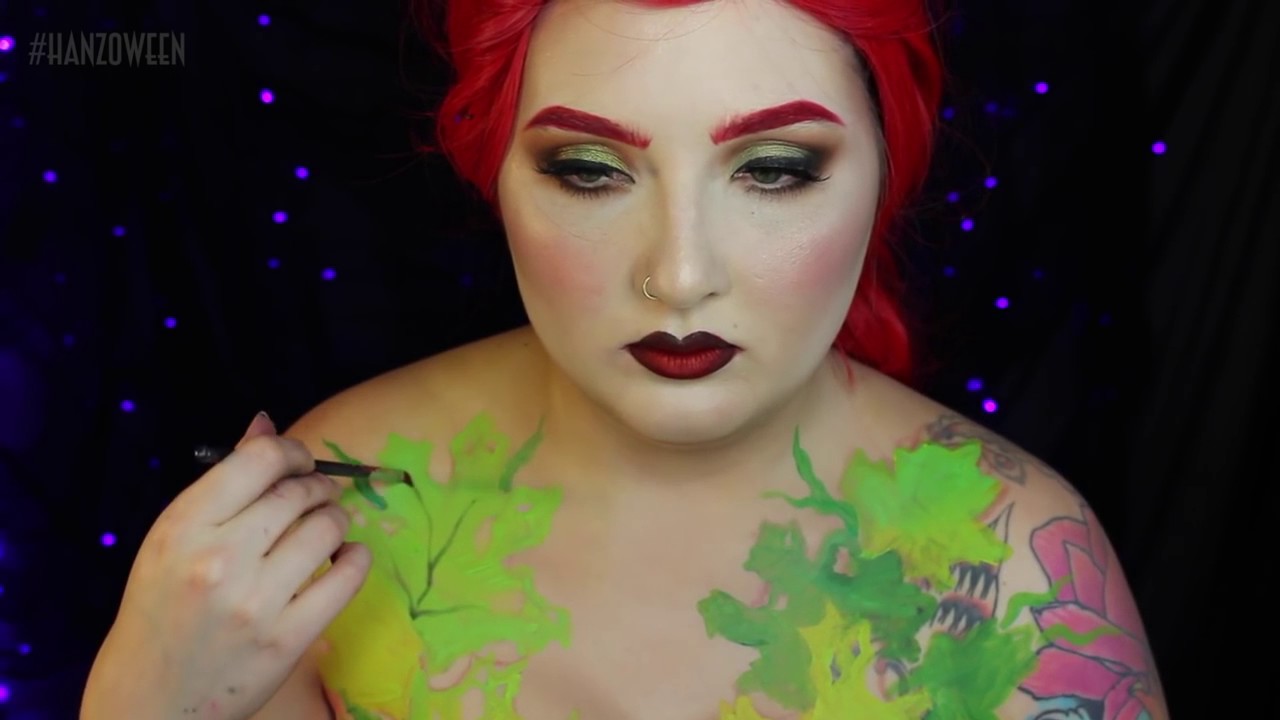Wilted Poison Ivy Halloween Makeup Tutorial Jordan Hanz YouTube