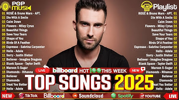 Maroon 5, Selena Gomez, Bruno Mars, Dua Lipa, Adele, ROSÉ, The Weeknd - Billboard Top 50 This Week