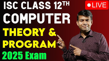 ISC Class 12 Computer Science 2025 Exams - Live #amplifylearning