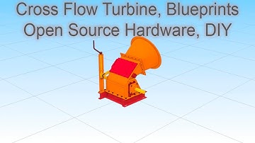 Cross Flow Turbine, Blueprints Open Source Hardware, DIY