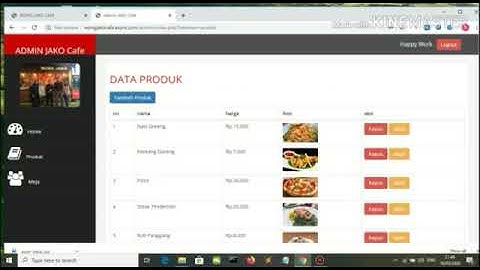 SISTEM INFORMASI PEMESANAN MAKANAN DAN MINUMAN BERBASIS WEB PADA CAFE WONG JAKO