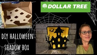 DIY HALLOWEEN SHADOW BOX || DOLLAR TREE DIY || HALLOWEEN DIY CHALLENGE
