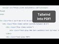 New Spatie PDF Package: Use Tailwind Styles in PDF