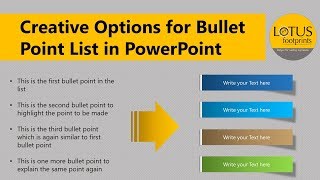 PowerPoint Tips and Tricks: Creative Options for Bullet Point List