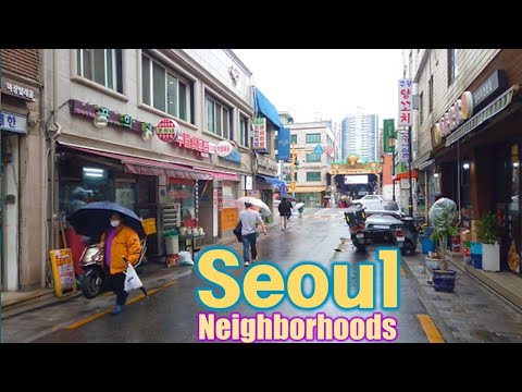 Seoul, Korea - Walking Tour of Neighborhood - 4K - Majang-dong [Seongdong-gu 3] 13(3)-11