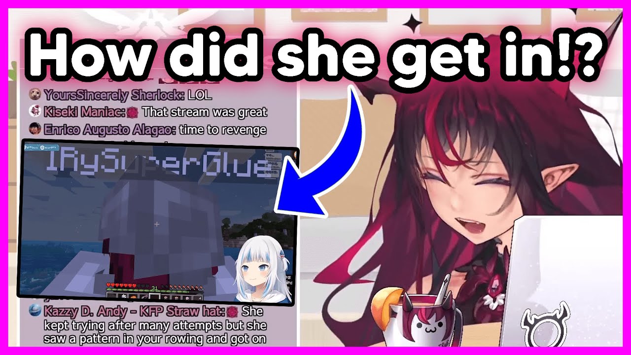 IRyS react to that moment when Gura suddenly shows up on her boat