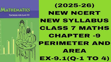 CLASS 7 #MATHS #CHAPTER -9 #PERIMETER AND AREA  #EXERCISE -9.1(Q-1 TO 4) NEW NCERT #NEW SYLLABUS 