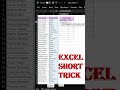 Excel Short Trick You Didn't Know! ⚡ UNIQUE + COUNTIF Formula