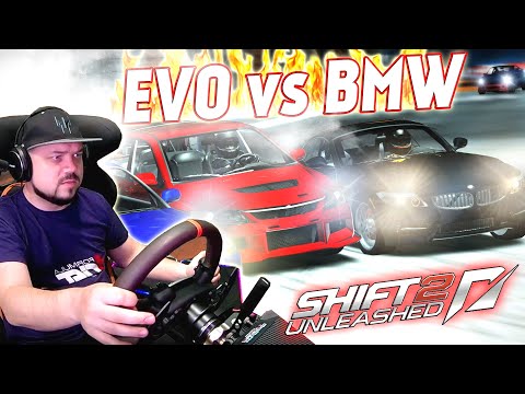 Видео: Беха против Ево! Это не гонка, это ПОБОИЩЕ! Need for Speed Shift 2 Unleashed