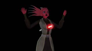 Lightsaber Cut Flesh Animation Test