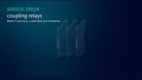 SIRIUS 3RQ4 coupling relays - Made in Germany, sustainable and innovative