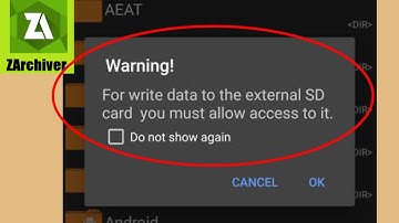 Fix for write data to the external SD card you must allow access to it problem solved in Z Archiver