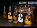 Demonstration of five new santa cruz guitars