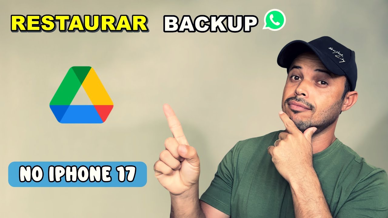 Como Restaurar Backup do WhatsApp no iPhone 17 pelo Google Drive | Maneira NOVO✅