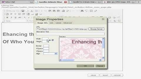 How to add image to a Zencart website