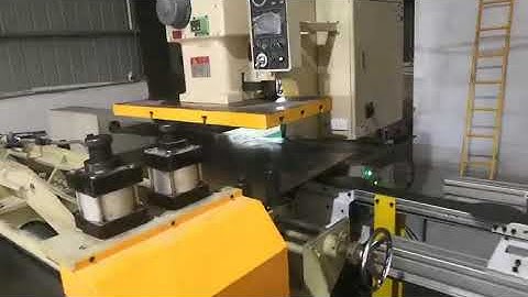 Zigzag Servo Blanking production line from Shenzhen Lihao Machine company