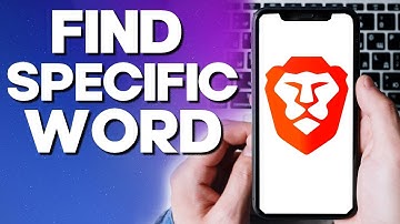 How To Find Specific Word on Website Page With Brave Browser App