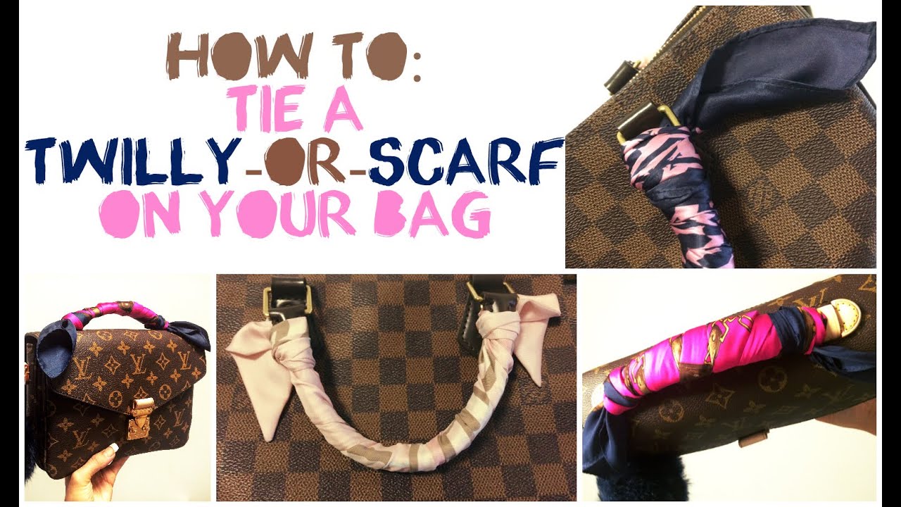 How To Wrap a Twilly on the Handle of a Louis Vuitton Purse 