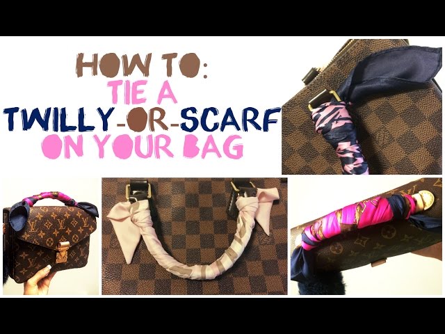 How to use twillies wrap your bag handle#fashion #twilly #scarf #scarv