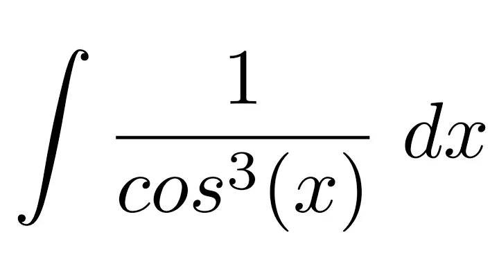Integral of 1/cos^3(x) (by parts)