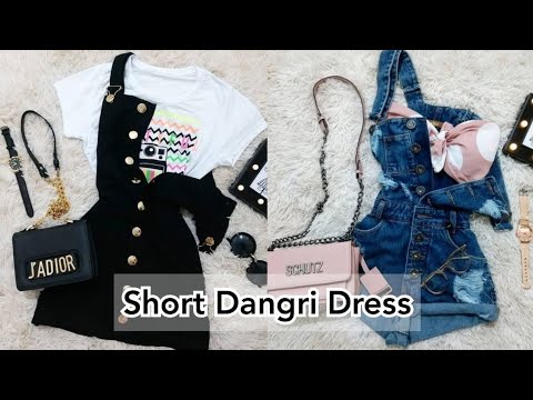 short stylish dangri dress