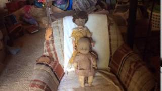 Haunted baby doll. Moving rocking chair. Scary house.